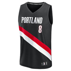 Deni Avdija Portland Trail Blazers Fast Break Replica Jersey - Icon Edition - Black outlet