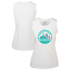 Milwaukee Brewers Levelwear Women's Macy Spring Training Badge Bold Tank Top White