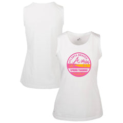 Atlanta Braves Levelwear Women's Macy Spring Training Badge Bold Tank Top White