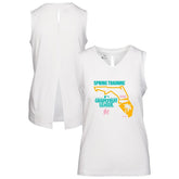 Miami Marlins Levelwear Women's 2026 Spring Training Paisley Ball Bold Tank White