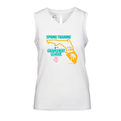 Minnesota Twins Levelwear Women's 2026 Spring Training Paisley Ball Bold Tank White