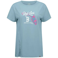 Boston Red Sox Levelwear Women's Influx Spring Training Sunrise Bold T-Shirt Blue