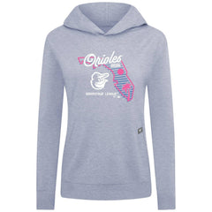 Baltimore Orioles Levelwear Women's Relay Spring Training Sunrise Bold Hoodie Light Blue