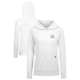 New York Mets Levelwear Women's Relay Spring Break Panoramic Bold Hoodie White