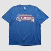 Super Bowl XLII NFL 2007 T-shirt - Blue Vintage cheap
