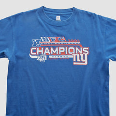 Super Bowl XLII NFL 2007 T-shirt - Blue Vintage cheap