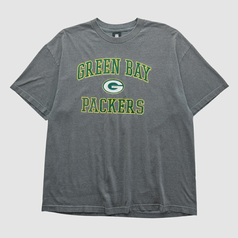 Green Bay Packers NFL 2010s T-shirt - Dark Heather Gray Vintage discount