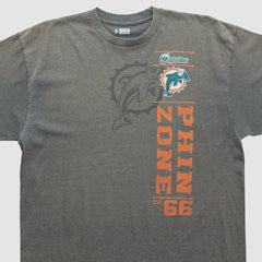 Miami Dolphins NFL 2010s T-shirt - Dark Heather Gray Vintage discount