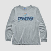 Oklahoma City Thunder NBA 2010s Long Sleeve T-shirt - Heather Gray Vintage cheap
