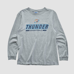 Oklahoma City Thunder NBA 2010s Long Sleeve T-shirt - Heather Gray Vintage cheap