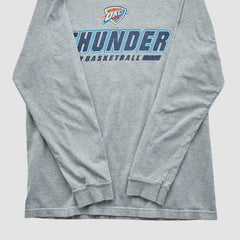 Oklahoma City Thunder NBA 2010s Long Sleeve T-shirt - Heather Gray Vintage cheap