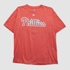 Philadelphia Phillies Majestic 2000s T-shirt Red Vintage