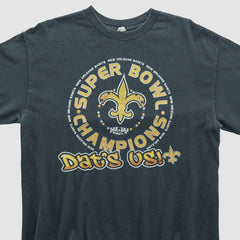 New Orleans Saints Alstyle 2010 Long Sleeve T-shirt - Black Vintage on sale