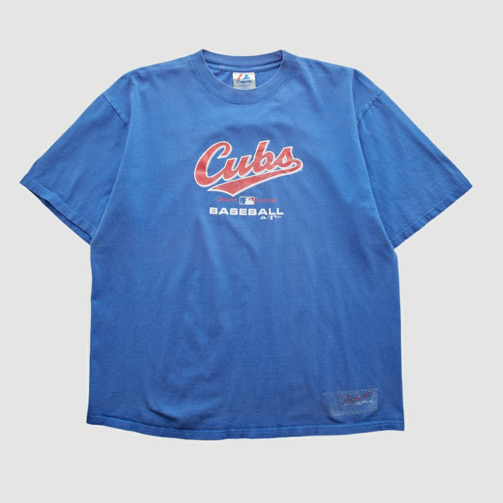 Chicago Cubs Majestic 2004 T-shirt Blue Vintage