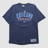 Chicago Cubs Majestic 2000s T-shirt Navy Vintage