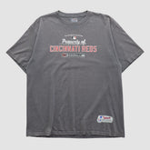 Cincinnati Reds Majestic 2000s T-shirt Dark Heather Gray Vintage