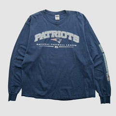 New England Patriots Gildan 2000s Long Sleeve T-shirt - Navy Vintage outlet