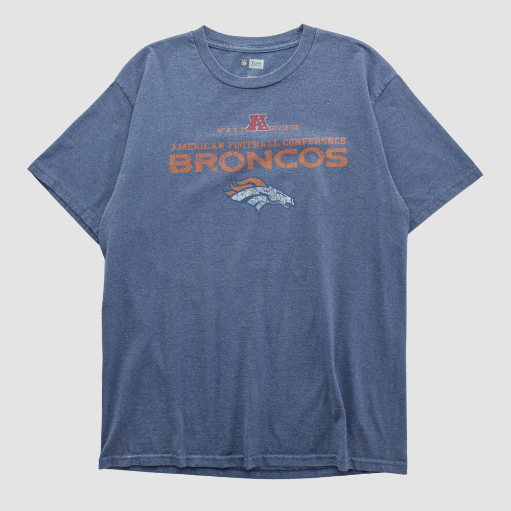 Denver Broncos NFL 2010s T-shirt - Blue Vintage discount
