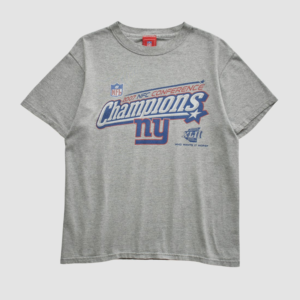 New York Giants NFL 2007 T-shirt - Heather Gray Vintage online