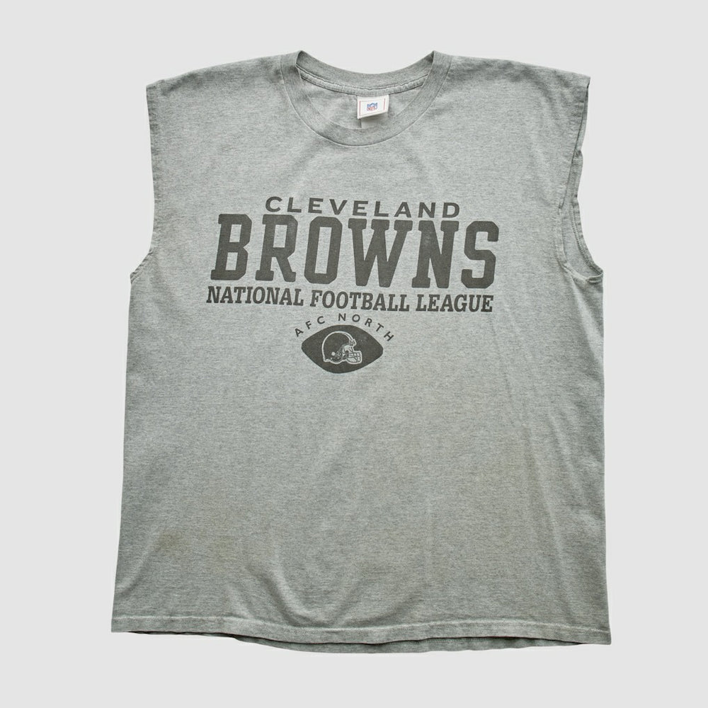 Cleveland Browns NFL 2000s Tank - Heather Gray Vintage discount
