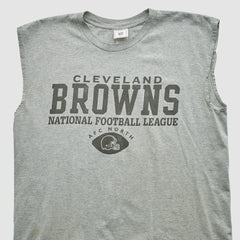 Cleveland Browns NFL 2000s Tank - Heather Gray Vintage discount