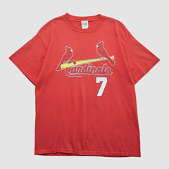 St. Louis Cardinals Majestic 2000s T-shirt Red Vintage