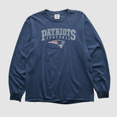 New England Patriots NFL 2010s Long Sleeve T-shirt - Navy Vintage cheap