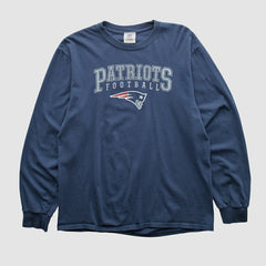 New England Patriots NFL 2010s Long Sleeve T-shirt - Navy Vintage cheap