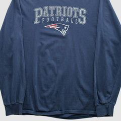 New England Patriots NFL 2010s Long Sleeve T-shirt - Navy Vintage cheap