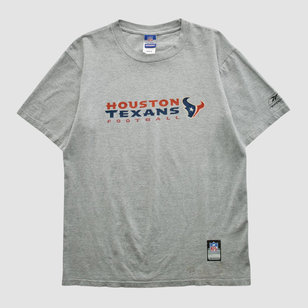 Houston Texans Reebok 2000s T-shirt - Heather Gray Vintage cheap