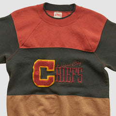 Kansas City Chiefs Nutmeg Mills 90s Pullover Sweatshirt - Clay Vintage on sale
