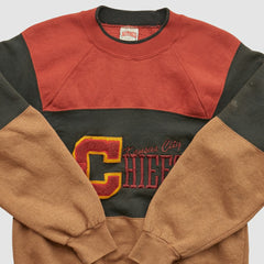 Kansas City Chiefs Nutmeg Mills 90s Pullover Sweatshirt - Clay Vintage on sale