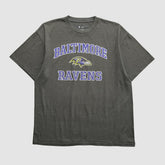 Baltimore Ravens NFL 2010s T-shirt - Dark Heather Gray Vintage discount