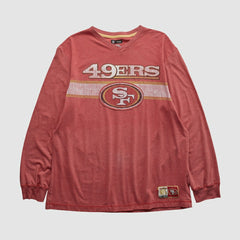 San Francisco 49ers NFL 2010s Long Sleeve T-shirt - Red Vintage cheap