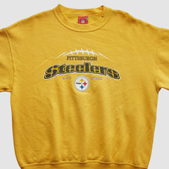 Pittsburgh Steelers NFL 2000s Pullover Sweatshirt - Yellow Vintage on sale