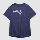 New England Patriots Reebok 2000s T-shirt - Navy Vintage for sale