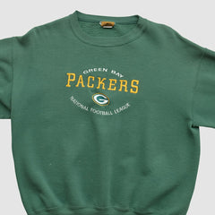 Green Bay Packers Nutmeg 90s Pullover Sweatshirt - Green Vintage online