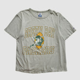 Green Bay Packers Champion 90s T-shirt - Heather Gray Vintage on sale