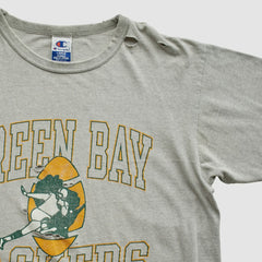 Green Bay Packers Champion 90s T-shirt - Heather Gray Vintage on sale