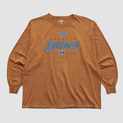 Detroit Lions NFL 2000s Long Sleeve T-shirt - Clay Vintage cheap