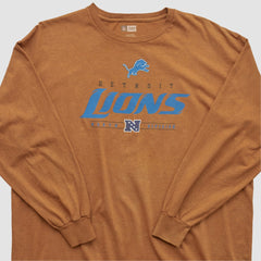 Detroit Lions NFL 2000s Long Sleeve T-shirt - Clay Vintage cheap