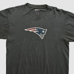 New England Patriots Reebok 2000s Long Sleeve T-shirt - Charcoal Vintage discount