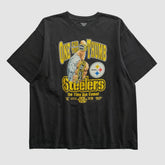 Pittsburgh Steelers Reebok 2006 T-shirt - Black Vintage sale