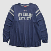 New England Patriots NFL 2000s Long Sleeve T-shirt - Navy Vintage online