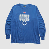 Indianapolis Colts NFL 2010s Long Sleeve T-shirt - Blue Vintage sale