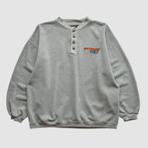 Denver Broncos Starter 90s Pullover Sweatshirt - Heather Gray Vintage discount