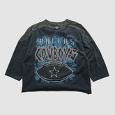 Dallas Cowboys Front Row 1995 T-shirt - Black Vintage for sale