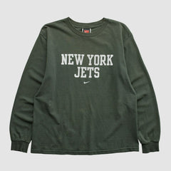 New York Jets 2000s Long Sleeve T-shirt - Green Vintage discount
