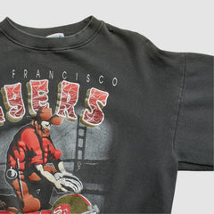 San Francisco 49ers All Out Fan 90s Pullover Sweatshirt - Black Vintage online