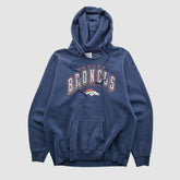 Denver Broncos Pro Player 90s Hooded Pullover Sweatshirt - Navy Vintage outlet
